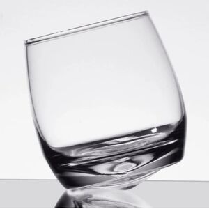 Rocker Wobble Whiskey Glasses. Set of 6. Great condition. Glass. Bar theme